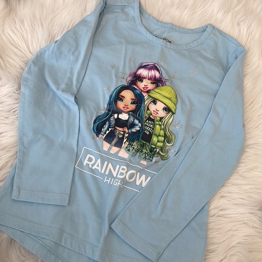 Rainbow high long sleeve tee - size 6/6x